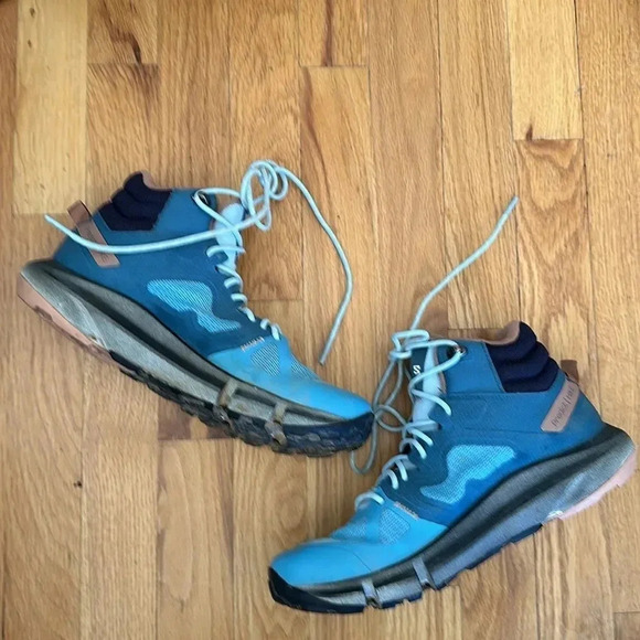 Salomon 7.5 Predict hike mid GTX mallard blue Hiking boot great pre owned cond - Picture 3 of 8